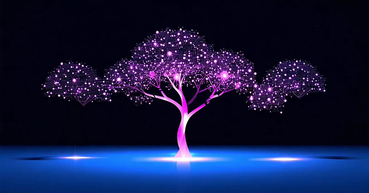 Abstract branching personalization tree representing segmented onboarding paths