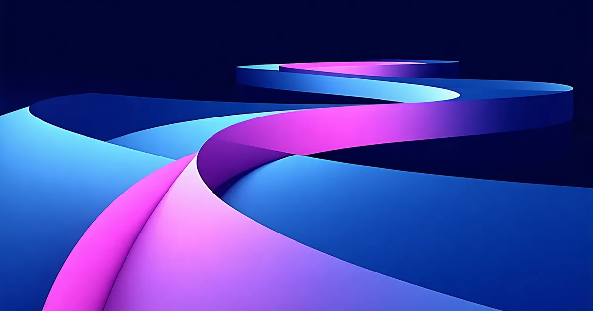 Abstract non-linear user journey paths contrasted with a traditional funnel shape